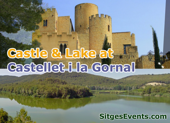 Castle & Lake at Castellet i la Gornal