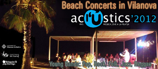 Summer July August Live Music Beach in Vilanova