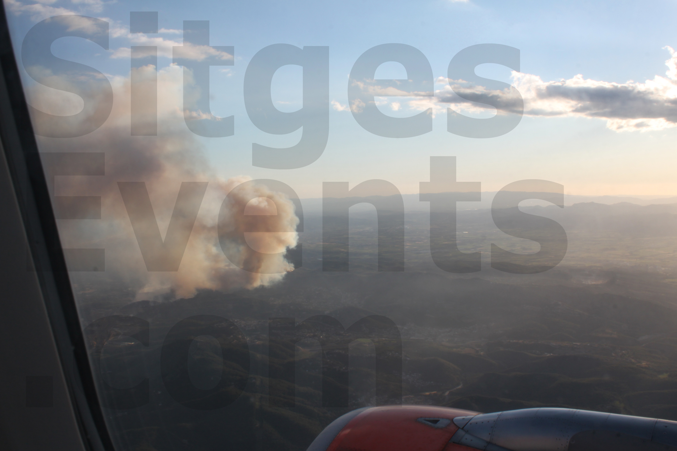 Penedes Garraf Fire near Sitges